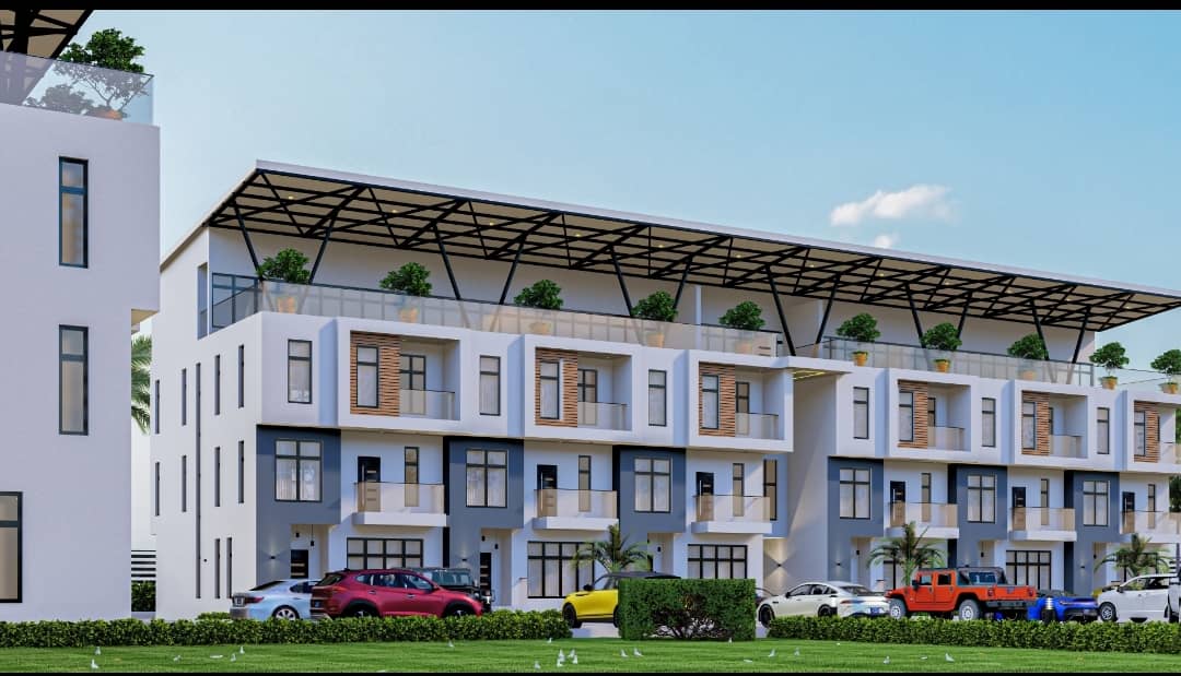 4 bedroom terrace duplex with an attached 1 bedroom apartment penthouse